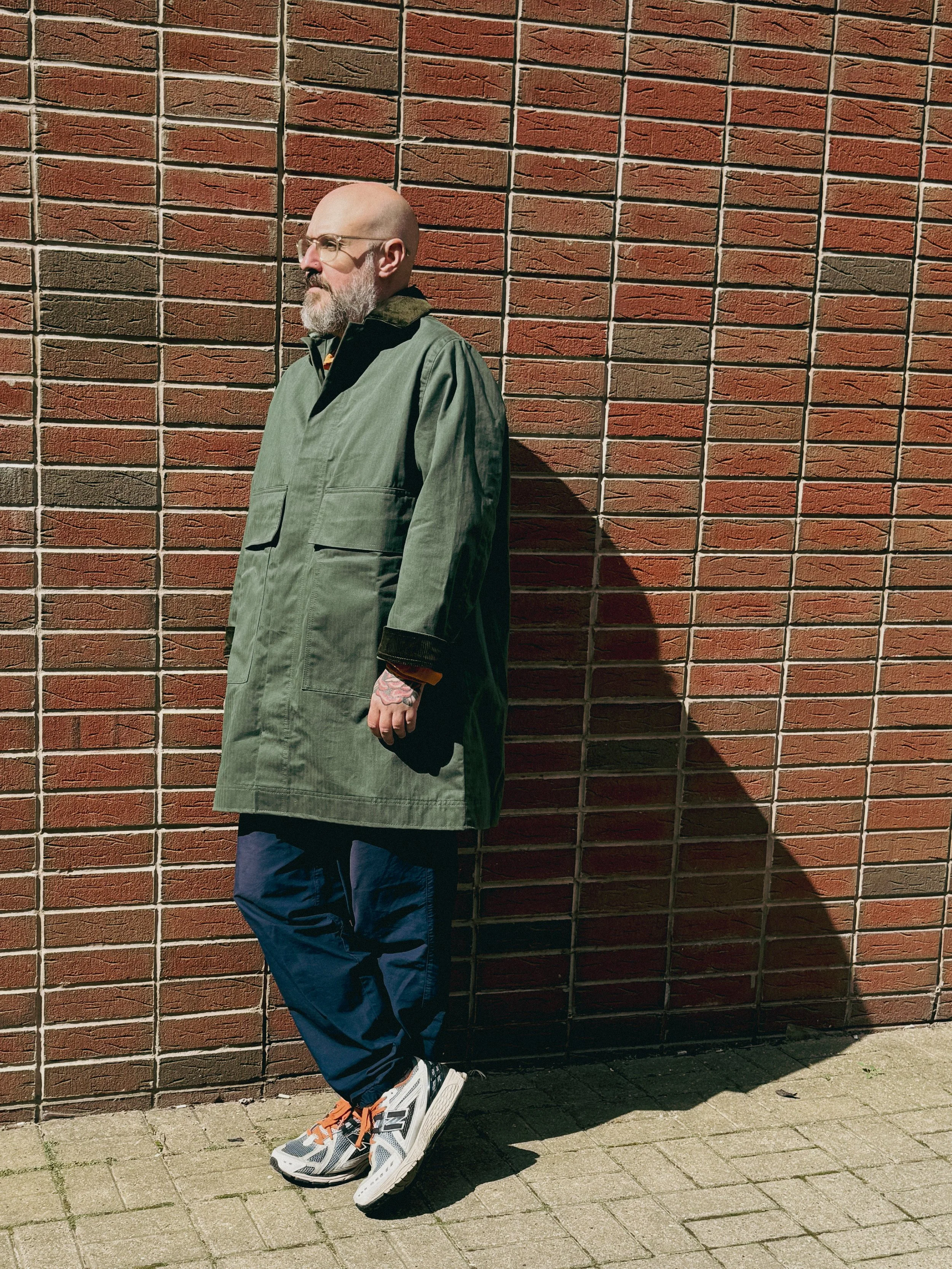 013 WAX COTTON OVERCOAT — NEMCEE